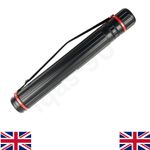 Extendable Telescopic Archery Arrow Back Shoulder Quiver Holder Tube W/ Strap