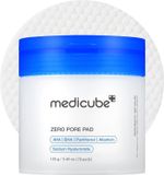 medicube Zero Pore Pads 2.0, Dual-Textured Facial Toner Pads for Exfoliation and