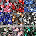 DMC Glass Hotfix Crystal Rhinestones Iron On Flat Back Trainers Shoes Bling DIY