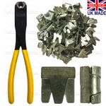 Wire mesh clips Large CT35 cage making clips Galvanised Gabions Wire mesh Fecing
