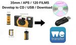 C41 COLOUR FILM – DEVELOP & DIGITAL SCANS (4.5 MB) 35mm / APS / 120
