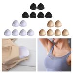 3 Pairs of Triangle Bra Inserts Pads, Removable Bra Inserts, Comfortable