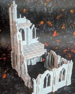 Sci Fi Gothic Ruined Building Set A – Grimdark Terrain for 28–32mm Wargaming