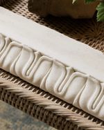 Carved White Marble Architectural Fragment