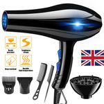 Professional Hair dryer Nozzle Low Noise 2200w Ionic Blow Dryerwith Diffuser