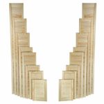 Natural Clear Pine Wood Door, Open Louvre Door, Cupboard Door, Wardrobe, Slatted