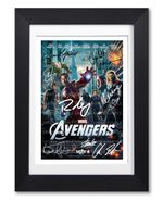 MARVEL THE AVENGERS MOVIE CAST SIGNED POSTER PRINT PHOTO AUTOGRAPH FILM GIFT