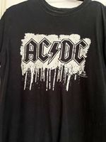 AC/DC Black Graphic T-Shirt Short Sleeve Crew Neck Clothing