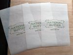 3 x vintage National Butter greaseproof wrappers WW2 rationing era 1940s - orig'