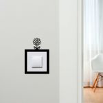 Light Switch Surround Single Flower Decorative Switch Plate Cover Frame