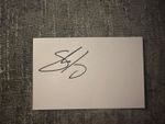 Shane Lowry signed index card- Golfer 