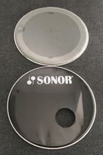 Sonor 22" Bass Drum Heads Batter & Resonant Heads Remo 