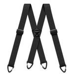 UK Heavy Duty Elastic Suspenders for Men Trouser Pants Braces Strap Work Belt GB