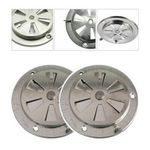 2 BBQ Grill Smoke Exhaust Vent Stove Air Vent Damper Replacement Stainless Steel