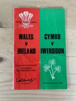 1979 WALES V IRELAND FIVE NATIONS TRIPLE CROWN INTERNATIONAL RUGBY PROGRAMME G B