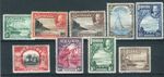 Bermuda KGV 1936-37 set of 9 SG98/106 mint hinged