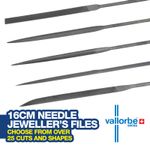 Needle Files 16cm Tools Swiss Made Choose from over 25 Shapes and Cuts Vallorbe