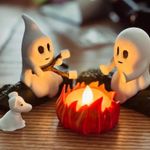Halloween Ghost Campfire Decor Outdoor Haunted House Backyard Party Prop