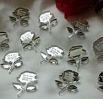 Personalised Rose Wedding Favours x50 Table Decorations Scatters Confetti