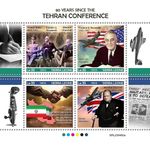 WWII 1943 TEHRAN CONFERENCE Churchill/Roosevelt Stamp Sheet (2023 Sierra Leone)
