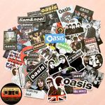 50 Oasis Music Stickers - Scrapbook, Laptop, iPad, Consoles, Books, Cases