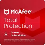 McAfee Total Protection 2026 1, 3, 5, & 10 Devices 1 or 2 Years Auto-Renewal