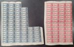 BRITISH SOLOMON ISLANDS • 1946 • Peace & Victory • Part Sheets • SC80-81/SG 73-4