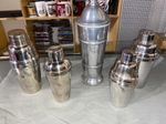 5 Shaker Vintage Silver Plated