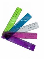 15cm Shatter Resistant Ruler 5 Colours available