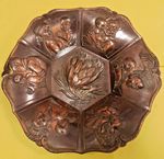 Gorgeous Vintage Ornate Copper Plate Depicting African Woman With Their Babies