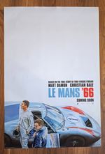 Le Mans 66 FORD V FERRARI 27 x 40 2019 Original DS US Movie Poster