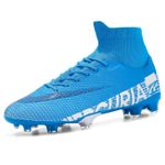 Men’s Soccer Shoes High Ankle Football Boots Cleats – Non‑Slip Training Sneakers