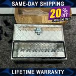 Aluminium Tool Box 33L Lockable Chest 2 Keys Trailer Truck Van Locker Boxes