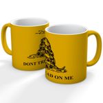 GADSDEN FLAG DON'T TREAD ON ME RATTLESNAKE FLAG AMERICA MUG IN VARIOUS COLOURS