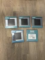5x Scolmore Click SCP311CH Chrome 1G Twin Media Module Plate