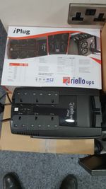 Riello iPlug IP600 UK Pedestal UPS Black Uninterrupted Power Supply Six Plugs 6
