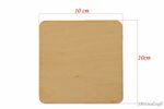 Wooden Plain Coasters 100mm 10cm Craft Blanks Circle or Square Shapes Round