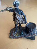 Cold Painted Bronze Snake Charmer inspired and later by Franz Bergman