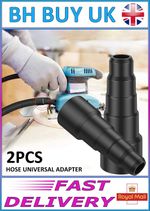 2 x STEPPED VACUUM HOSE ADAPTOR, WORKSHOP, TOOL, SAW, CLEANER, SOFT REDUCER