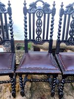 *10/12/more Chairs at £139/chair-NEWLY UPHOLSTERED LEATHER SEATS+POLISHED👌🆓DV