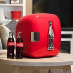 Coca-Cola 7.9L Mini Fridge – 12 Can Portable Cooler, Red