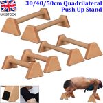 1 Pair 30/40/50cm Wooden Gymnastic/Crossfit Handstand Parallettes/Floor Bars UK