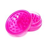 Pink Number 1 Magnetic Grinder – 2 Piece Plastic Lightweight & Compact Easy