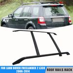 4Pcs Roof Rack Side Rails Cross Bars Black For Land Rover Freelander 2 2006-2014