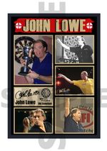 John Lowe Stoneface Darts Legend A4/A3 Print Memorabilia/Collectable signed #214