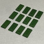 Britains Deetail Compatible DSG 12 x Plastic 1:32 Scale Soldier Bases GREEN