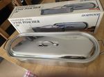 Horwood Stainless Steel Fish Poacher 20" UNUSED but box aged. Poacher perfect