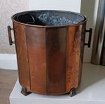Early 20th century copper  coal bucket