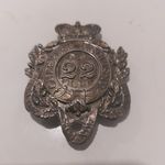 Cheshire Regiment 22 solid silver hallmarked 1855 Pouch badge 7cm L x 4.5cm W