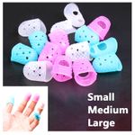 Rubber Thimble Thimblettes Finger Cones Protector Page Turner Small Medium Large